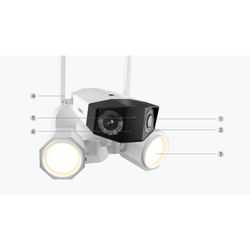 REOLINK  DUO FLOODLIGHT WIFI REFLECTOR DE SEGURIDAD C/ SENSOR MOVIMIENTO SIRENA PARA EXTERIOR