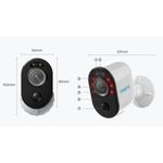 Camara Wi Fi Ip Exterior 4Mp Full Hd 1080P Vision Nocturna 2K Recargable O Carga Solar Cámaras Wifi