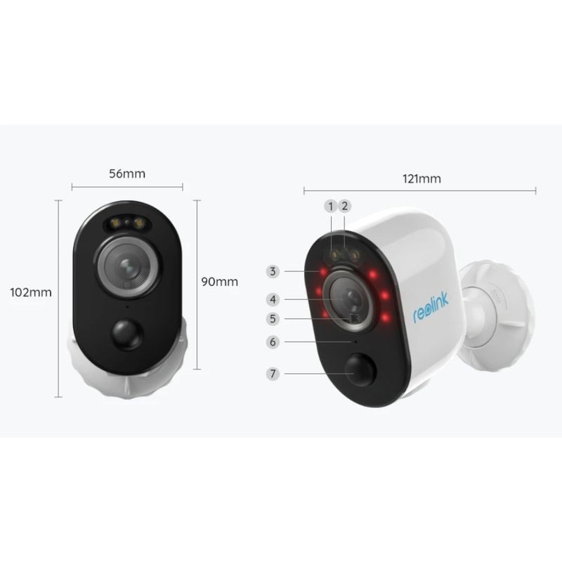 Camara Wi Fi Ip Exterior 4Mp Full Hd 1080P Vision Nocturna 2K Recargable O Carga Solar Cámaras Wifi