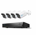 Kit Nvr 8 Canales Con 4 Camaras 8Mp -2Tb Soporta Hasta 6Tb Kit Dvr