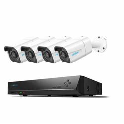 REOLINK KIT NVR 8 CANALES CON 4 CAMARAS 8MP -2TB SOPORTA HASTA 6TB