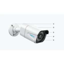 REOLINK KIT NVR 8 CANALES CON 4 CAMARAS 8MP -2TB SOPORTA HASTA 6TB