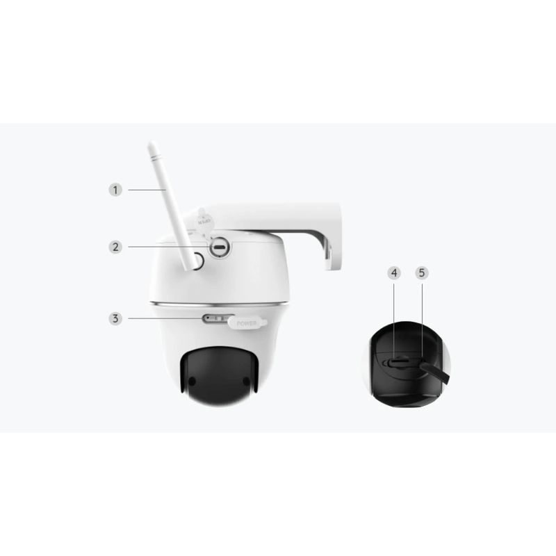 Camara Wi Fi Ip Exterior 4Mp Hd 720P Deteccion De Personas Y Vehiculos Movi 355 Y 144 Cámaras Wifi