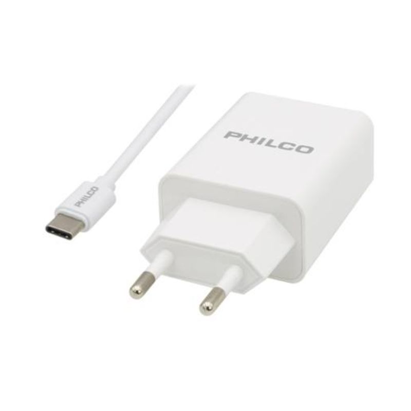Cargador-De-Pared-Qualcom-3.0-Usb-A---Cable-Usb-C-Blanco-Philco-79220Qc619-Cargadores-de-Telefonia