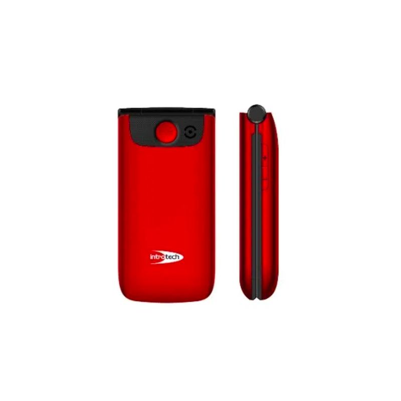 Seniorphone 4G Clamshell Batt 1450Mah Rojo Introtech Adulto Mayor
