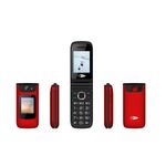 Seniorphone 4G Clamshell Batt 1450Mah Rojo Introtech Adulto Mayor