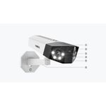 Camara Ip Wi Fi 8Mp Full Hd Angulo 150 Doble Lente Vision Nocturna Cámaras Ip