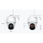 Camara Wi Fi Ip Exterior 4Mp Hd 720P Deteccion De Personas Y Vehiculos Movi 355 Y 144 Cámaras Wifi