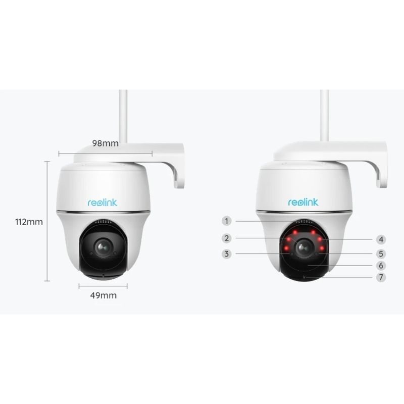 Camara Wi Fi Ip Exterior 4Mp Hd 720P Deteccion De Personas Y Vehiculos Movi 355 Y 144 Cámaras Wifi