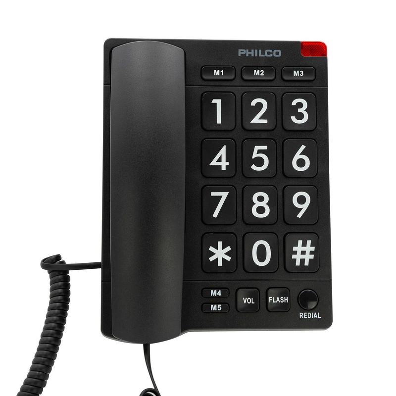 Telefono-Sobre-Mesa-Botones-Grandes-Negro-Philco-23Prt170Bk-Alambricos