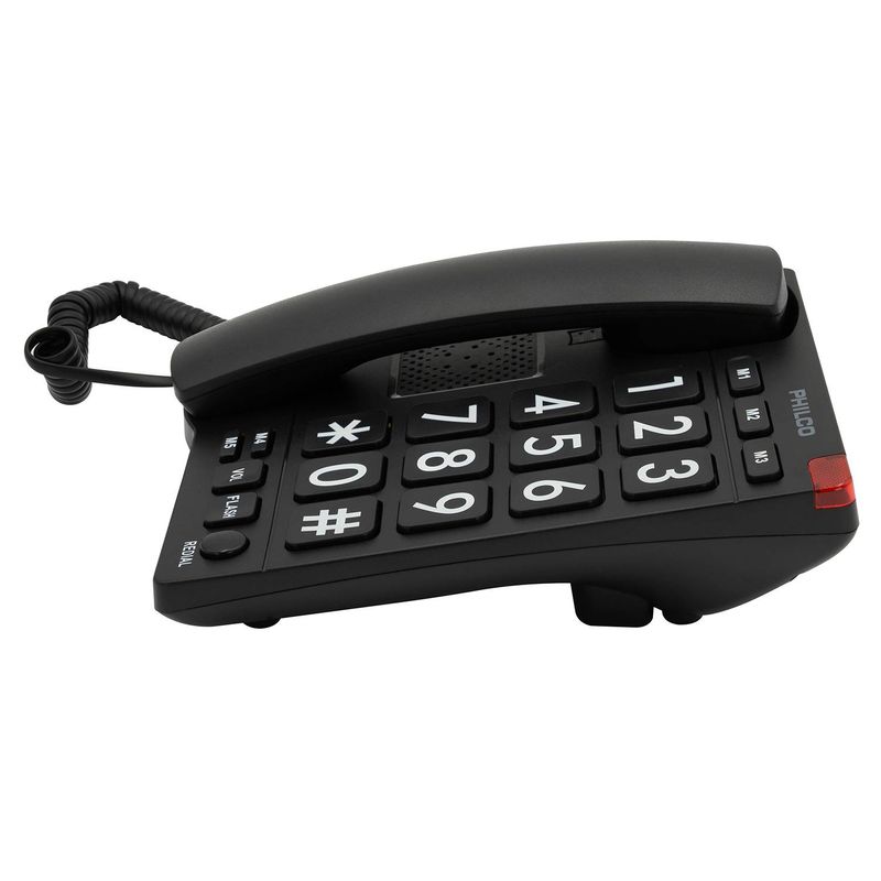 Telefono-Sobre-Mesa-Botones-Grandes-Negro-Philco-23Prt170Bk-Alambricos