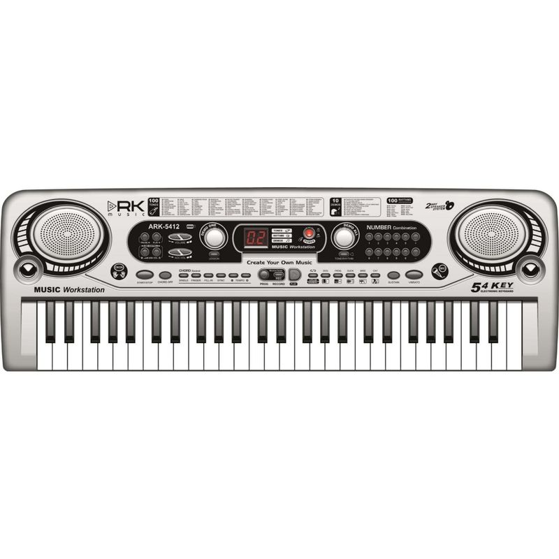 Teclado-Infantil-54-Notas-Color-Gris-54-Teclas