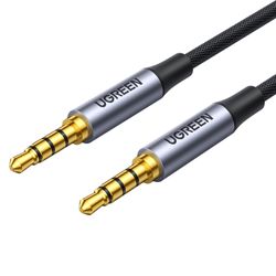 UGREEN   CABLE DE AUDIO JACK 3.5MM 4 POLOS M/M (COMPATIBLE CON MICROFONO) 1M  AV183