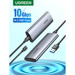 Cofre-3.0-Disco-Duro-M.2--5Gps----Cable-Usb-C-Usb-A-50Cm-Aluminio-Ugreen-Cm400-Adaptadores-y-Cables