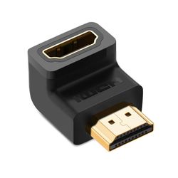 UGREEN ADAPTADOR CURVO HDMI 2.0 4K/60HZ M/H DOWN NEGRO  HD112