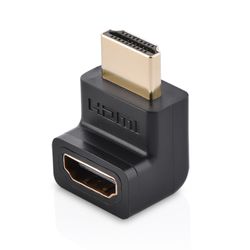 UGREEN ADAPTADOR CURVO HDMI 2.0 4K/60HZ M/H UP NEGRO  HD112