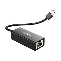 UGREEN ADAPTADOR PARA INTERNET USB-A 3.0 /RJ45 GIGABIT ABS NEGRO  CR111