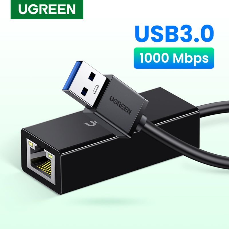 Adaptador Usb-A 3.0 A Gigabit Ethernet Rj45 10/1000Mbps Negro Cr111 Ugreen  – Acosa Honduras