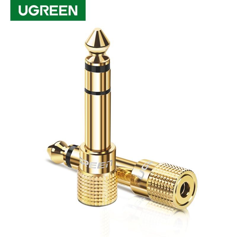 Adaptador-Gold-Estereo-Jack-3.5Mm-H-M-Jack-6.3Mm-Ugreen-20503-Cables-Adaptadores-y-Conectores