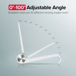 Base-De-Escritorio-Para-Celular-Inclinacion-Ajustable-Blanco-Ugreen-Lp106-Soportes-y-Aros-de-Luz