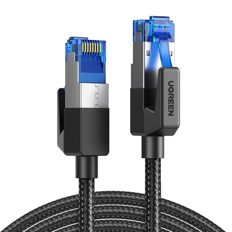 Cable-De-Red-2M-Cat8-F-Ftp--40Gbps--Trenzado-Negro-Ugreen-Nw153-Cables-de-Red