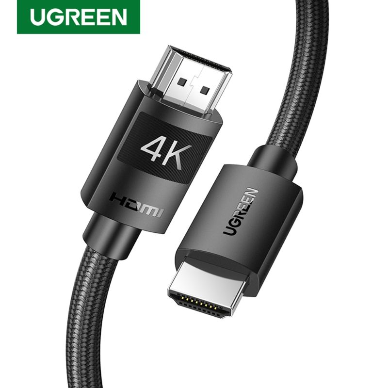 Cable Hdmi 2.0 4K/60Hz M/M 1M Blindado Negro Ugreen Hd119 Hdmi