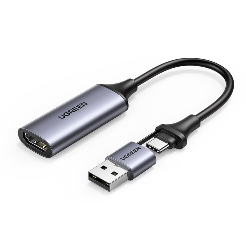 Capturadora-De-Video-Hdmi-4K-60Hz---Usb-C---Adaptador-Usb-A-1080P-30Hz-Ugreen-Cm489-Cables-Adaptadores-y-Hub