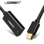 Cable-Adaptador-Mini-Displayport---Hdmi-4K-30Hz-25Cm-Negro-Ugreen-Md112-Displayport-y-Thunderbolt