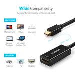 Cable-Adaptador-Mini-Displayport---Hdmi-4K-30Hz-25Cm-Negro-Ugreen-Md112-Displayport-y-Thunderbolt