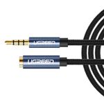 Cable-Extension-Jack-3.5Mm-4-Polos-M-H--Estereo-Mic--Trenzado1M-Negro-Ugreen-Av118-Cables-Adaptadores-y-Conectores
