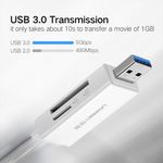 Lector 2En1 Multi-Tarjeta De Memoria Usb-A 3.0 (Sd/Microsd) Negro Ugreen Cm104 Adaptadores y Cables