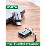 Adaptador-M-H-Otg-Usb-C-3.1--Usb-A-3.0-Aluminio-Silver-Ugreen-Us270-Cables-y-Adaptadores
