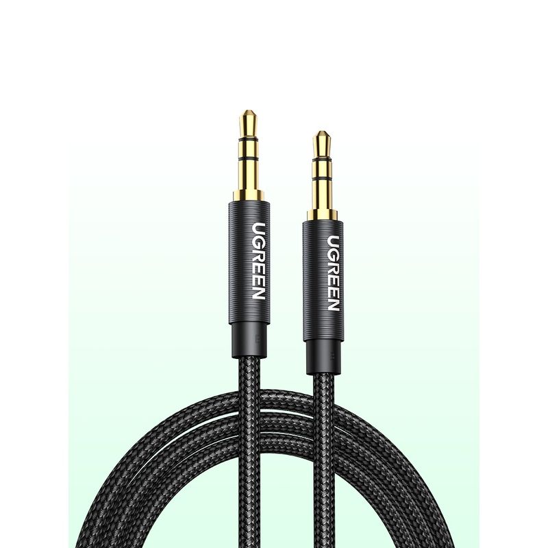 Cable-Audio-Auxiliar-Jack-3.5Mm-M-M-Trenzado-1M-Negro-Ugreen-Av112-Cables-Adaptadores-y-Conectores