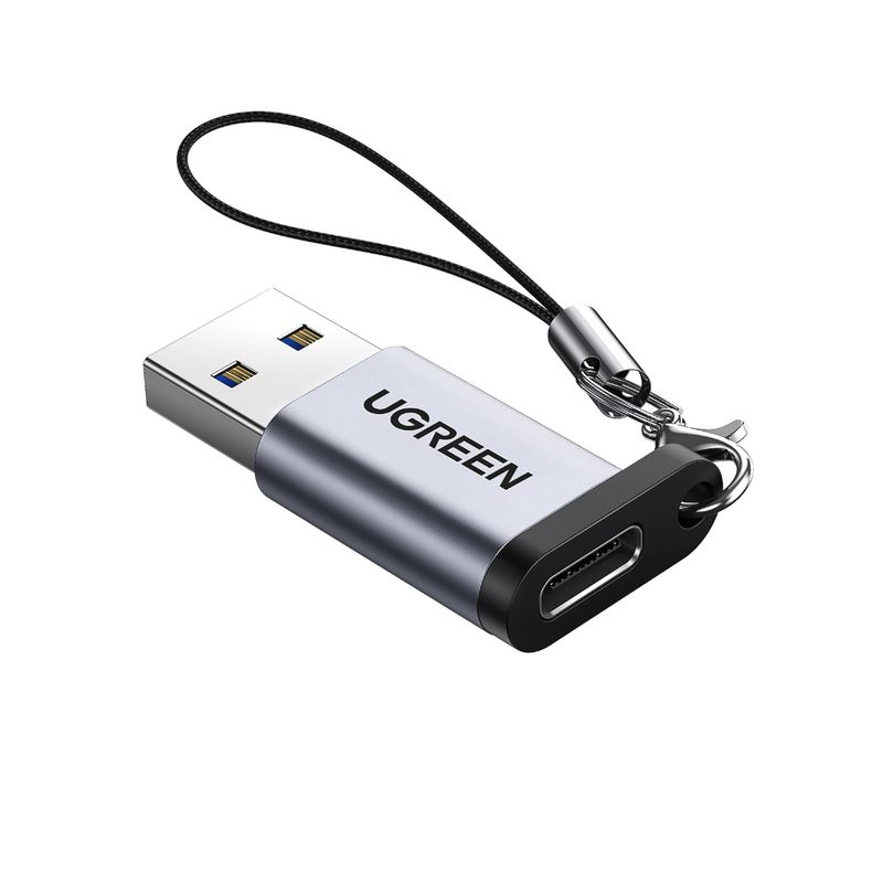 Adaptador-M-H-Usb-A-3.0---In-Usb-C-3.1-Aluminio-Silver-Ugreen-Us276-Cables-y-Adaptadores