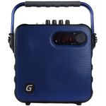 PARLANTE BLUETOOTH KARAOKE AZUL CON MICROFONO
