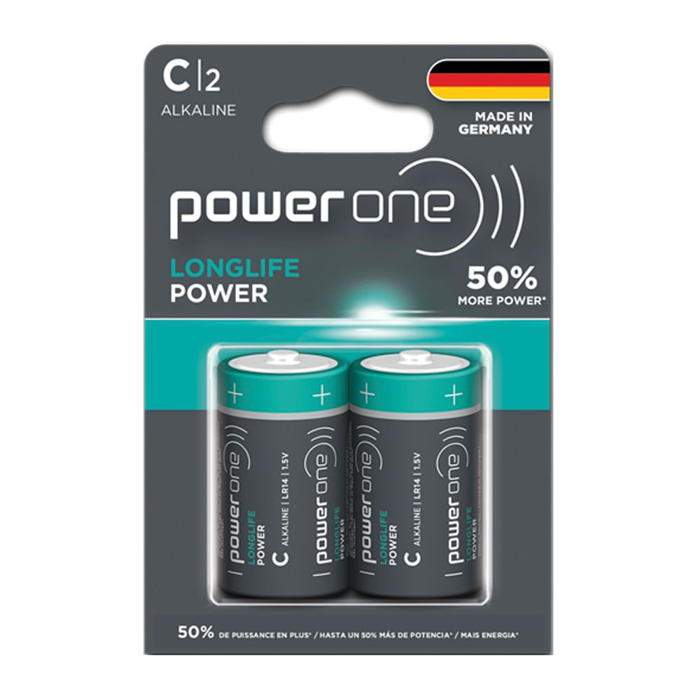 POWER ONE BLISTER PILAS ALCALINAS C X 2