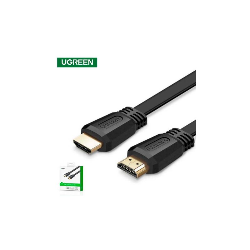 Cable-Hdmi-1.4-M-M-5M-Plano-Negro-Ugreen-Ed05-Hdmi