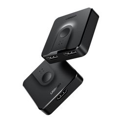 UGREEN SWITCHER HDMI 2.0 2X1 4K/60HZ BI-DIRECCIONAL NEGRO  CM217