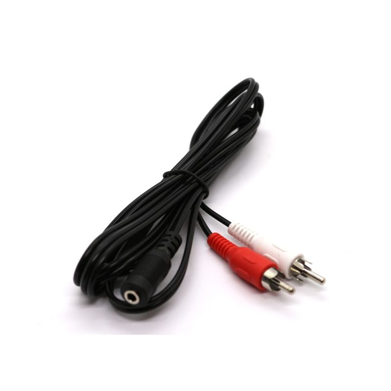 CABLE AUDIO 6PIES JACK 3.5MM 2 RCA 1.8MTS