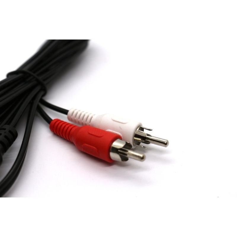 Convertidor Plug 3.5mm Macho a 2 RCA Macho Audio Stereo 1mt marca