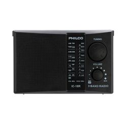 PHILCO RADIO RECARGABLE AM/FM  USB/SD