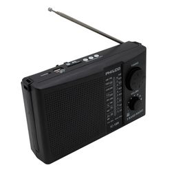PHILCO RADIO RECARGABLE AM/FM  USB/SD
