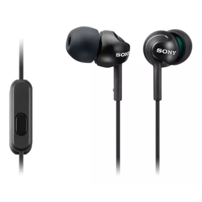AUDIFONO SONY MDR- EX110 AP NEGRO MANOS LIBRES