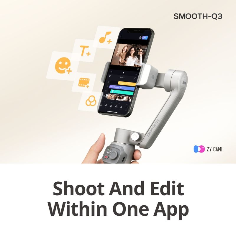 Smooth Q3 Zhiyun Gimbal Estabilizador 3 Ejes Para Smartphone