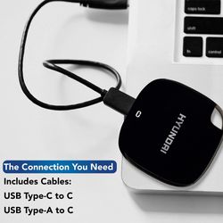 HYUNDAI DISCO DURO  EXTERNO SSD 1TB TIPO-C BLACK