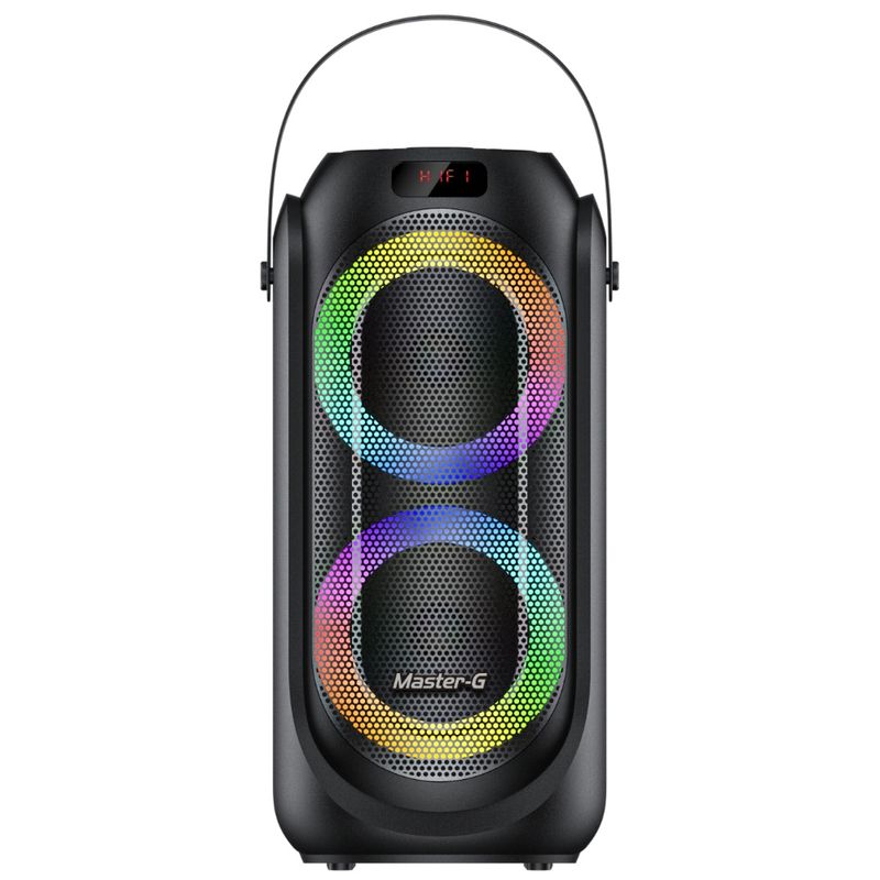 PARLANTE-BLUETOOTH-KARAOKE-MASTER-G-MGEVO-15W-NEGRO