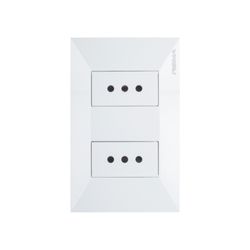 REMA PLACA ENCHUFE HEMBRA DOBLE 10A 250V MARFIL