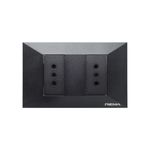 PLACA-ENCHUFE-HEMBRA-DOBLE-10A-250V-NEGRO