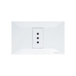 REMA PLACA ENCHUFE HEMBRA SIMPLE 10/16A 250V MARFIL