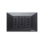 PLACA-ENCHUFE-HEMBRA-TRIPLE-10A-250V-NEGRO